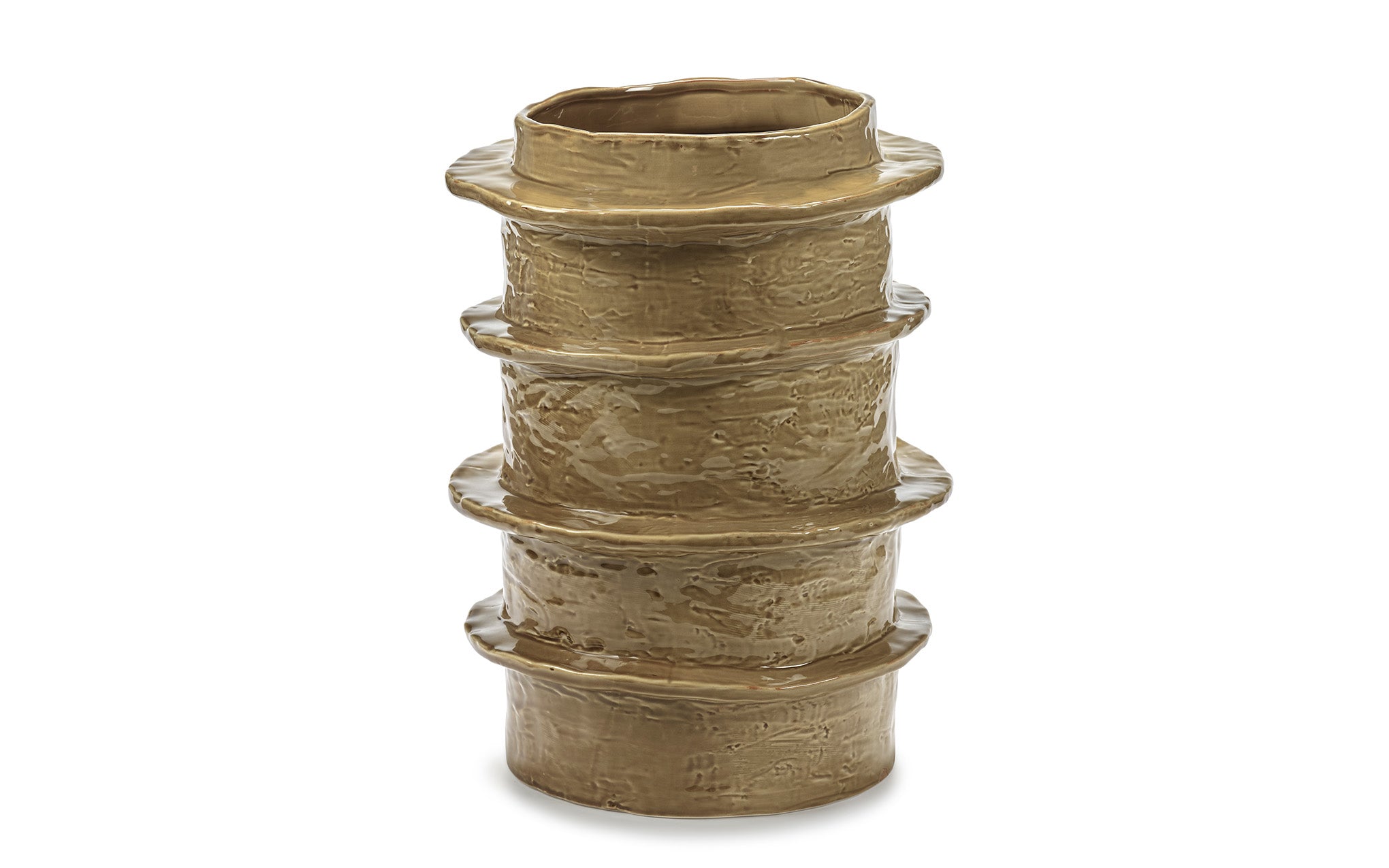 Molly flower pot 03 - ochre