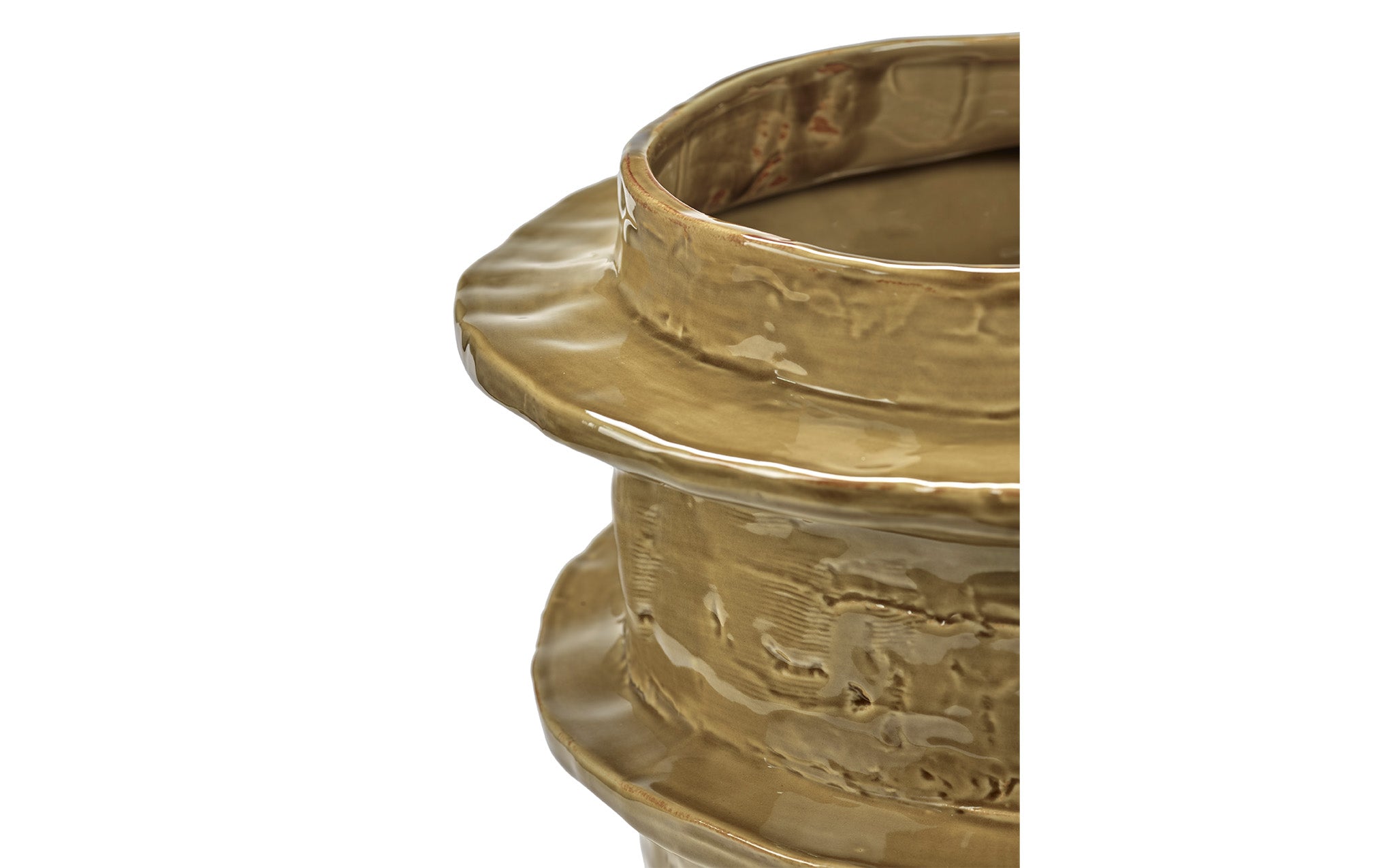 Molly flower pot 03 - ochre