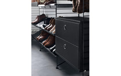 String metal shoe shelf