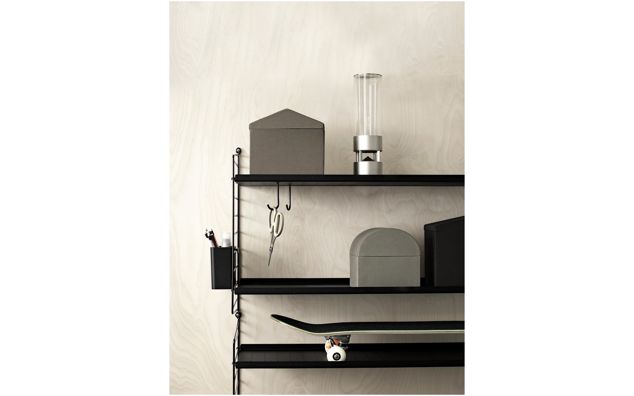 String J Hooks for metal shelves