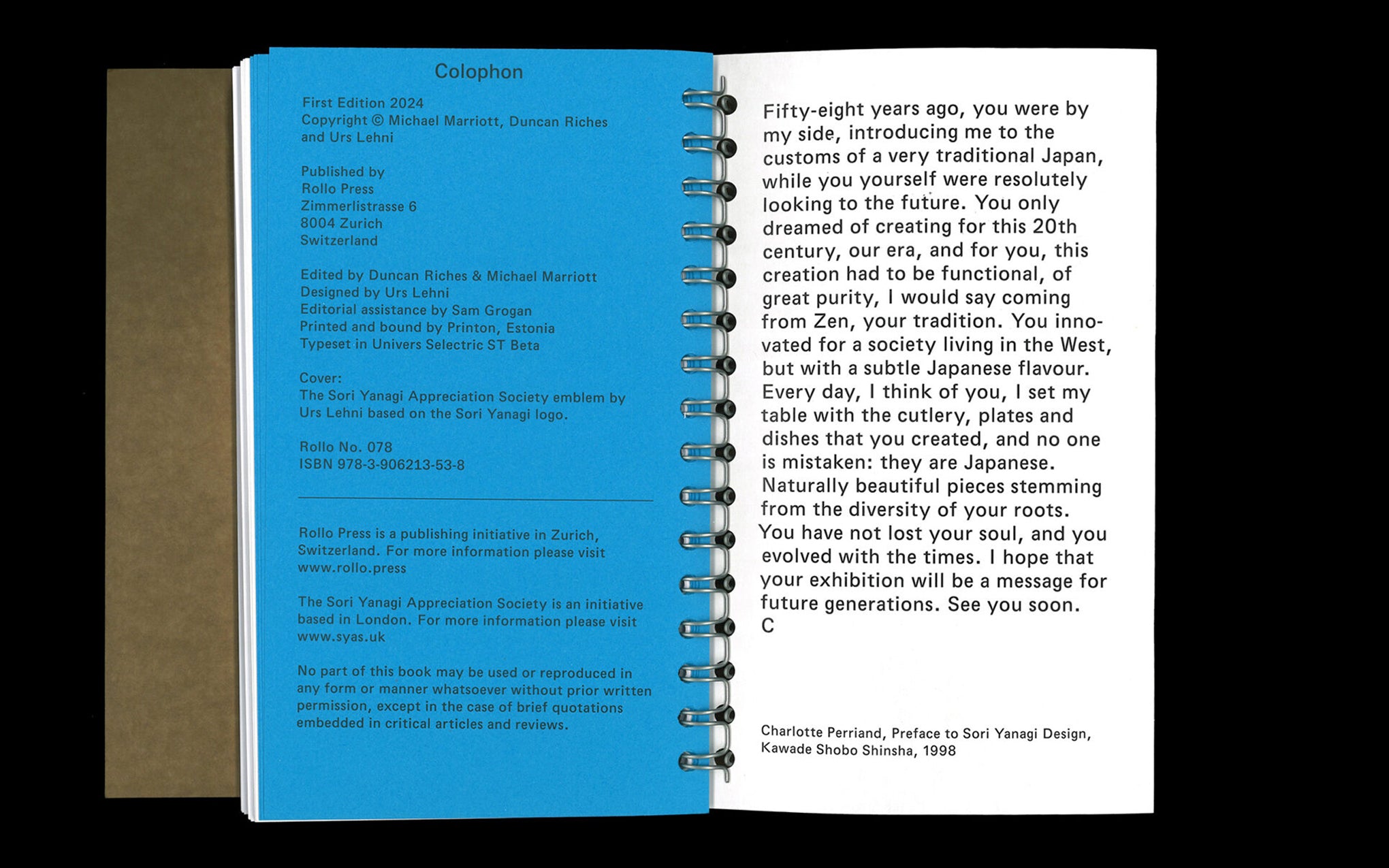 The Sori Yanagi Appreciation Society book