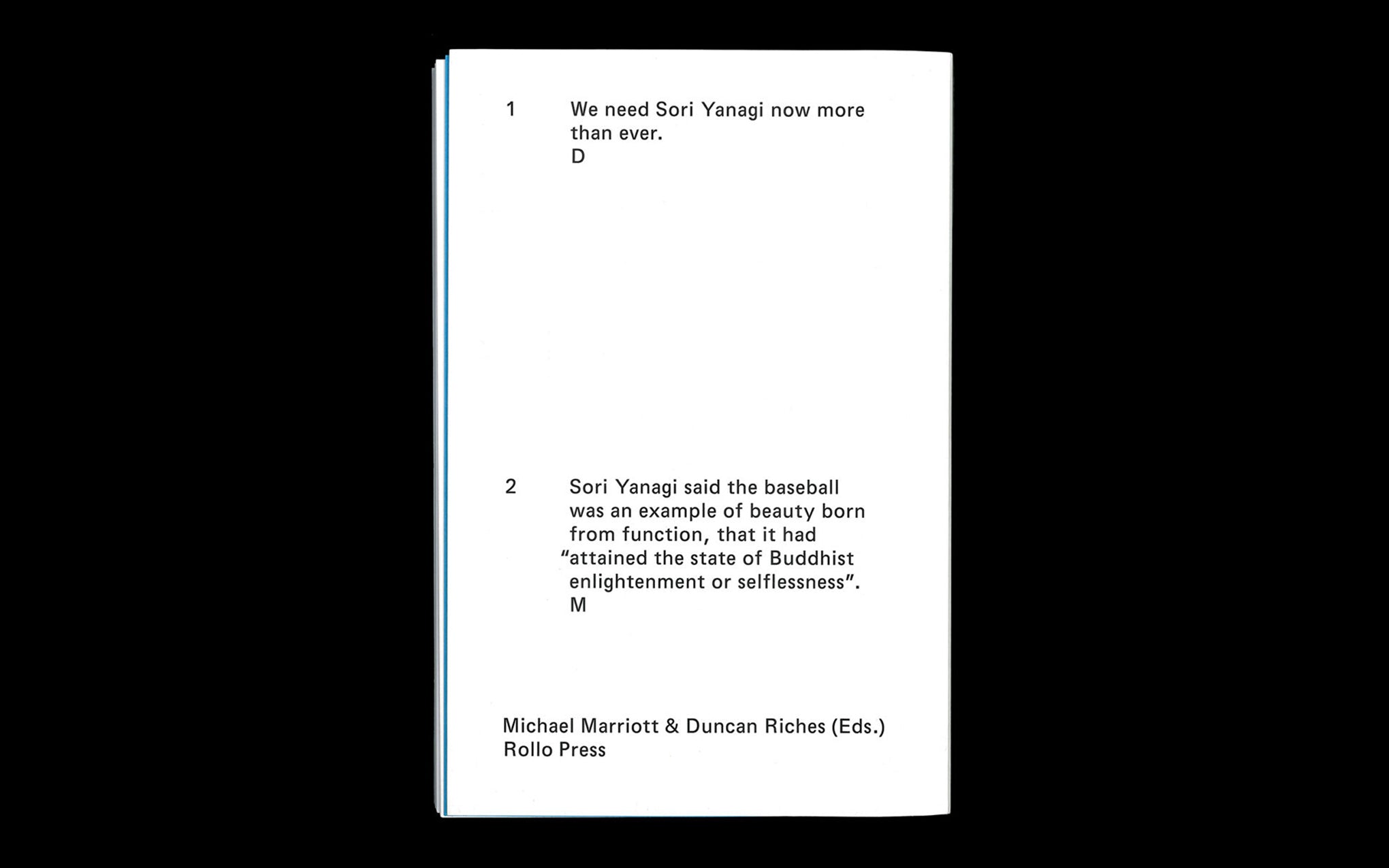 The Sori Yanagi Appreciation Society book