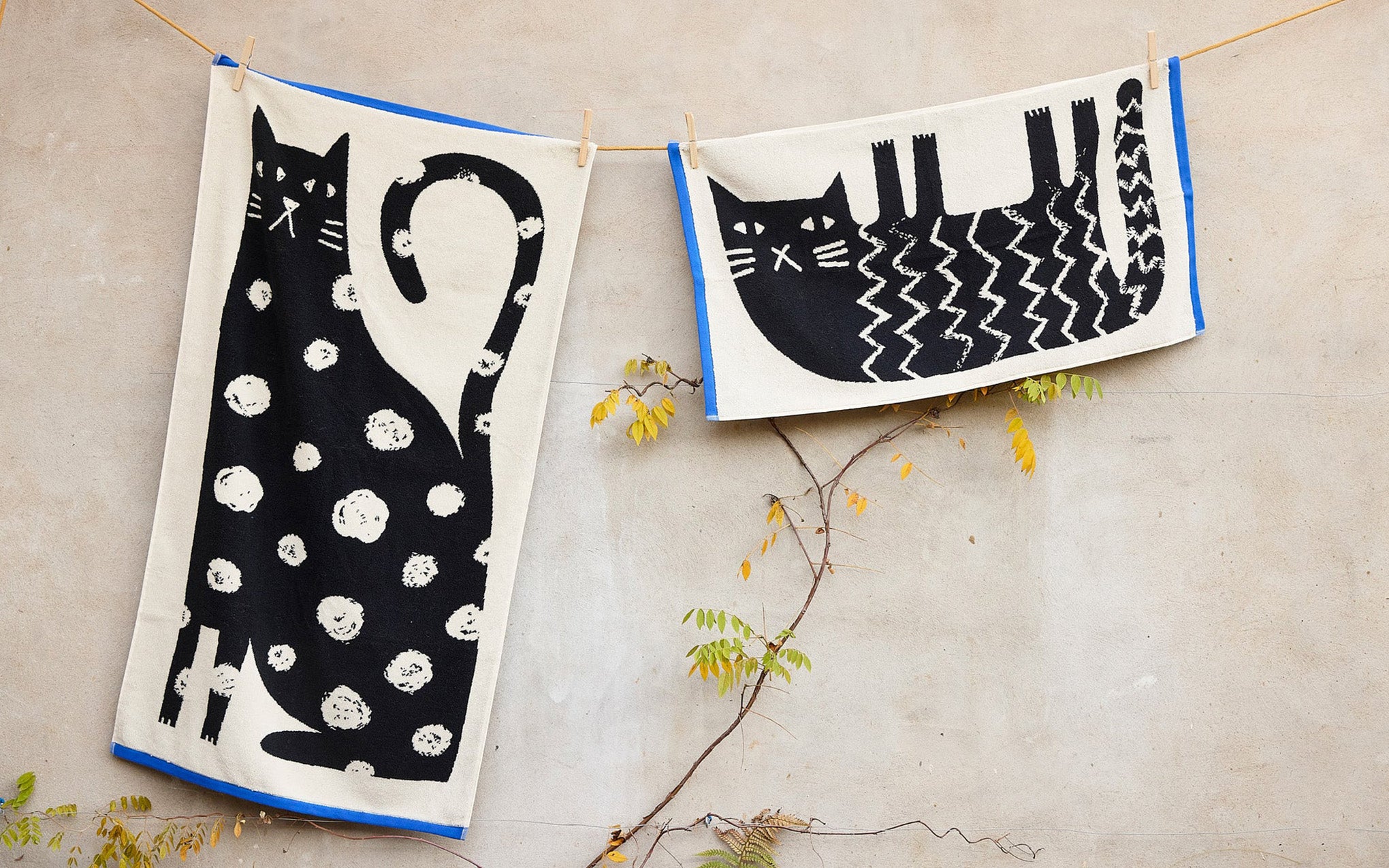 Lazy Cat towels