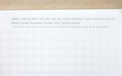 1/2 Year A6 notebook - grid paper