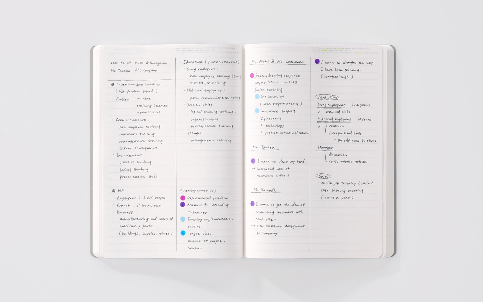 365 Days A5 notebook - lined paper