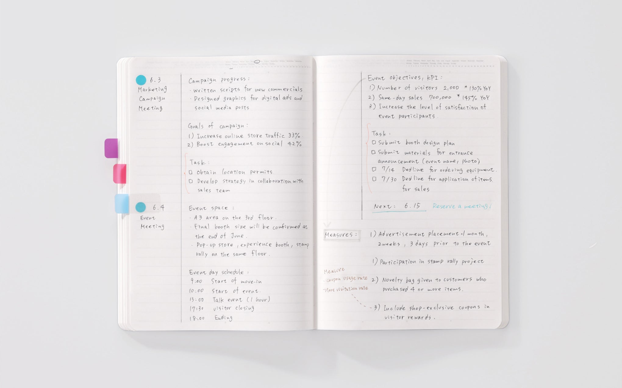 365 Days A5 notebook - lined paper