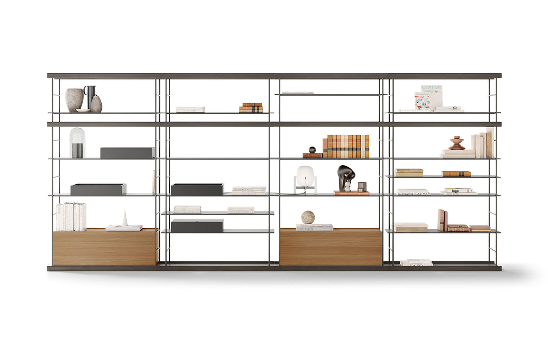 Bost shelving - walnut & kai black
