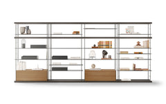 Bost shelving - walnut & kai black