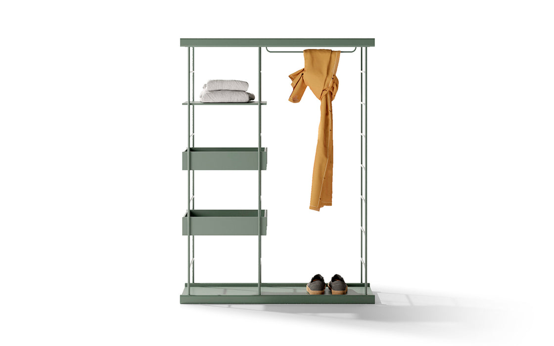 Bost open wardrobe - moss green