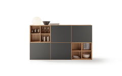 Lauki sideboard - walnut & graphite