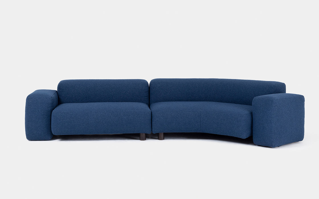 Overlap sectional sofa