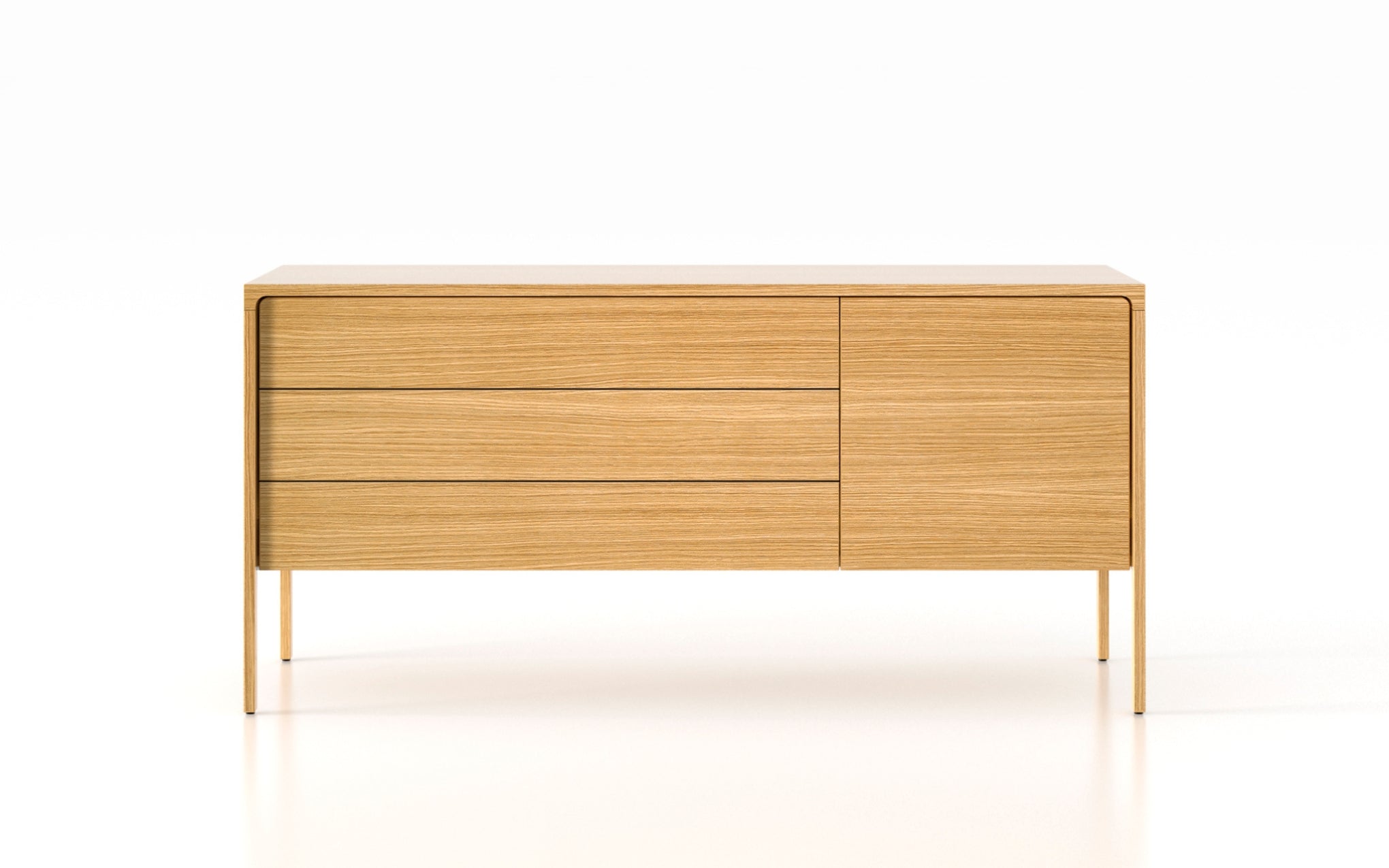 Tactile sideboard - 1 door & 3 drawers