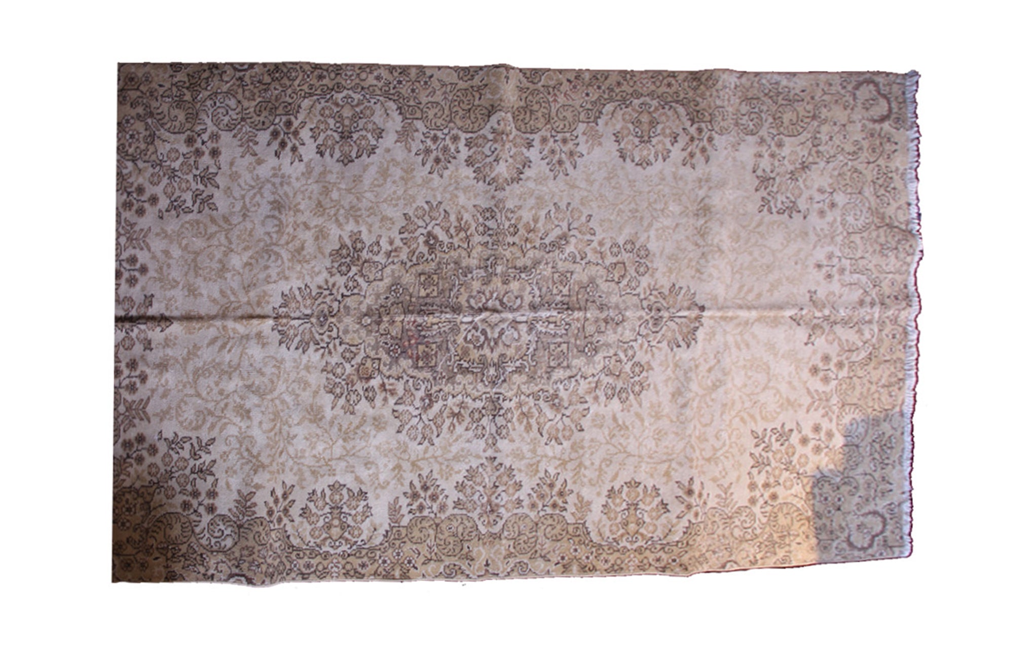 Vintage shaved rug - light beige