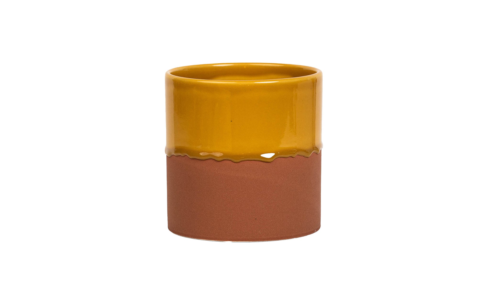 Drip ceramic planter