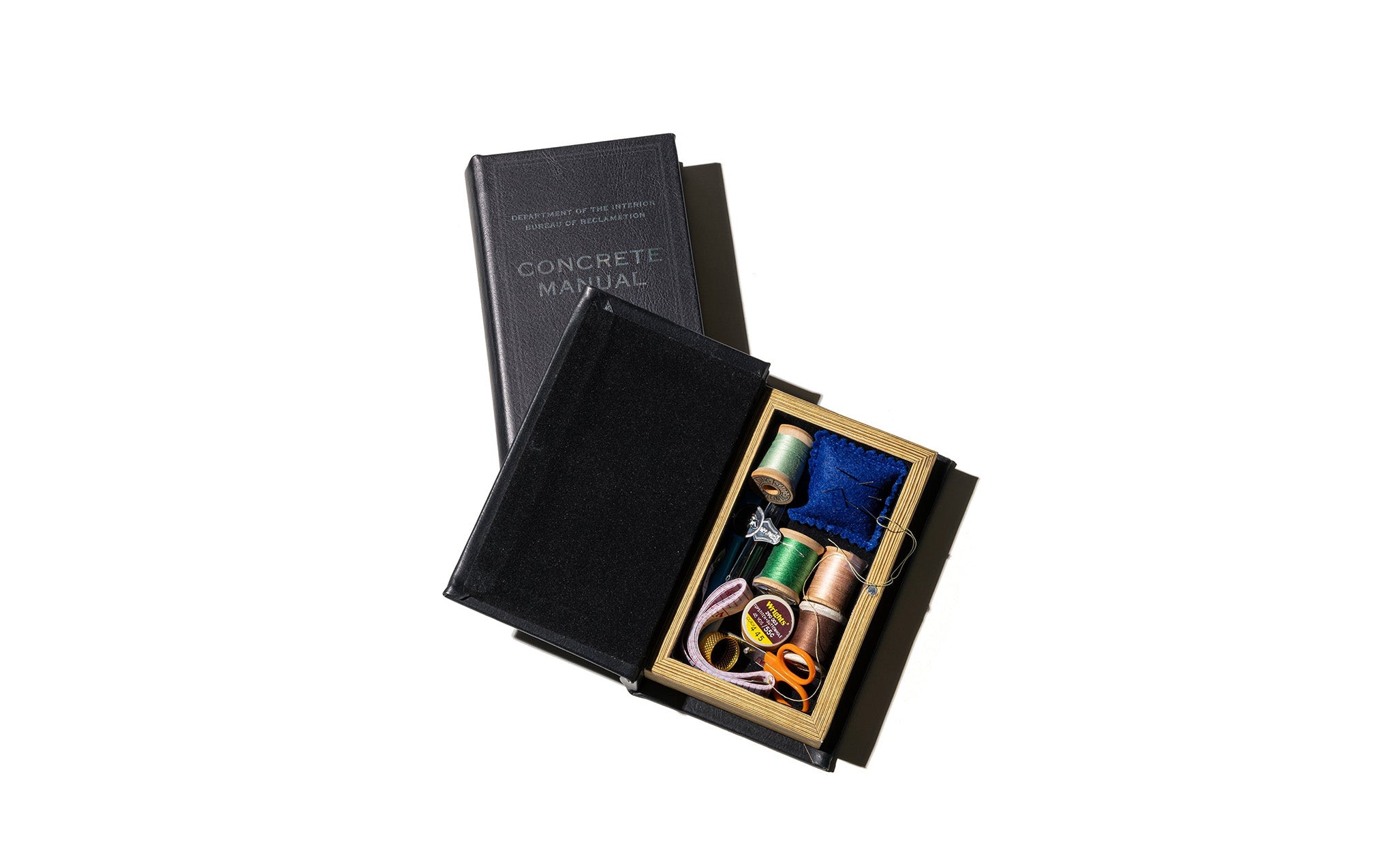 Empty book in black - Concrete Manual