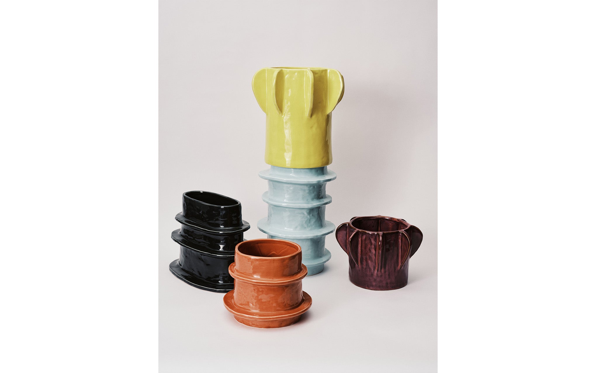 Molly flower pot 03 - light blue