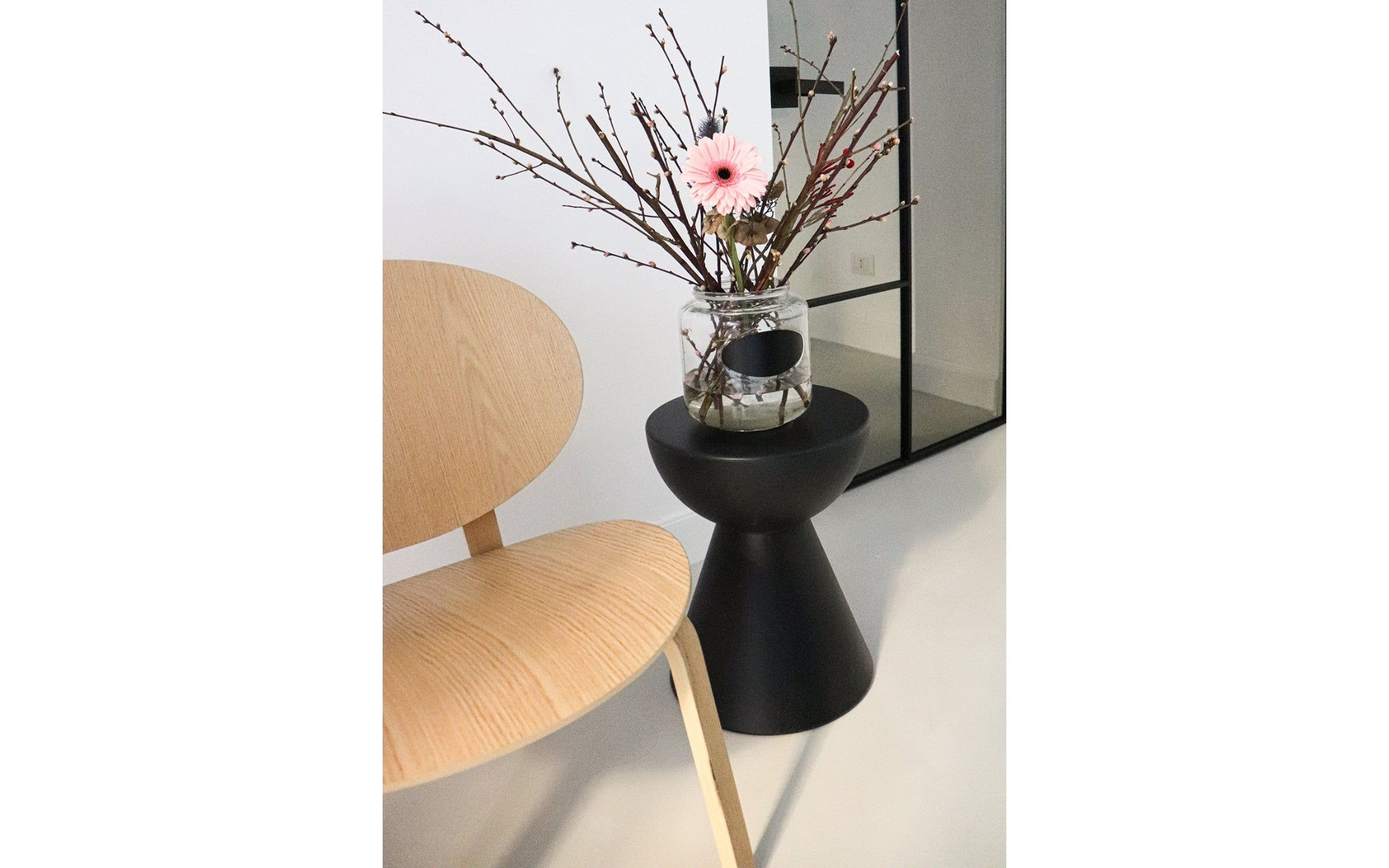 Clearance Moon stool - dark