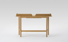 Lightwood desk - panel & drawer
