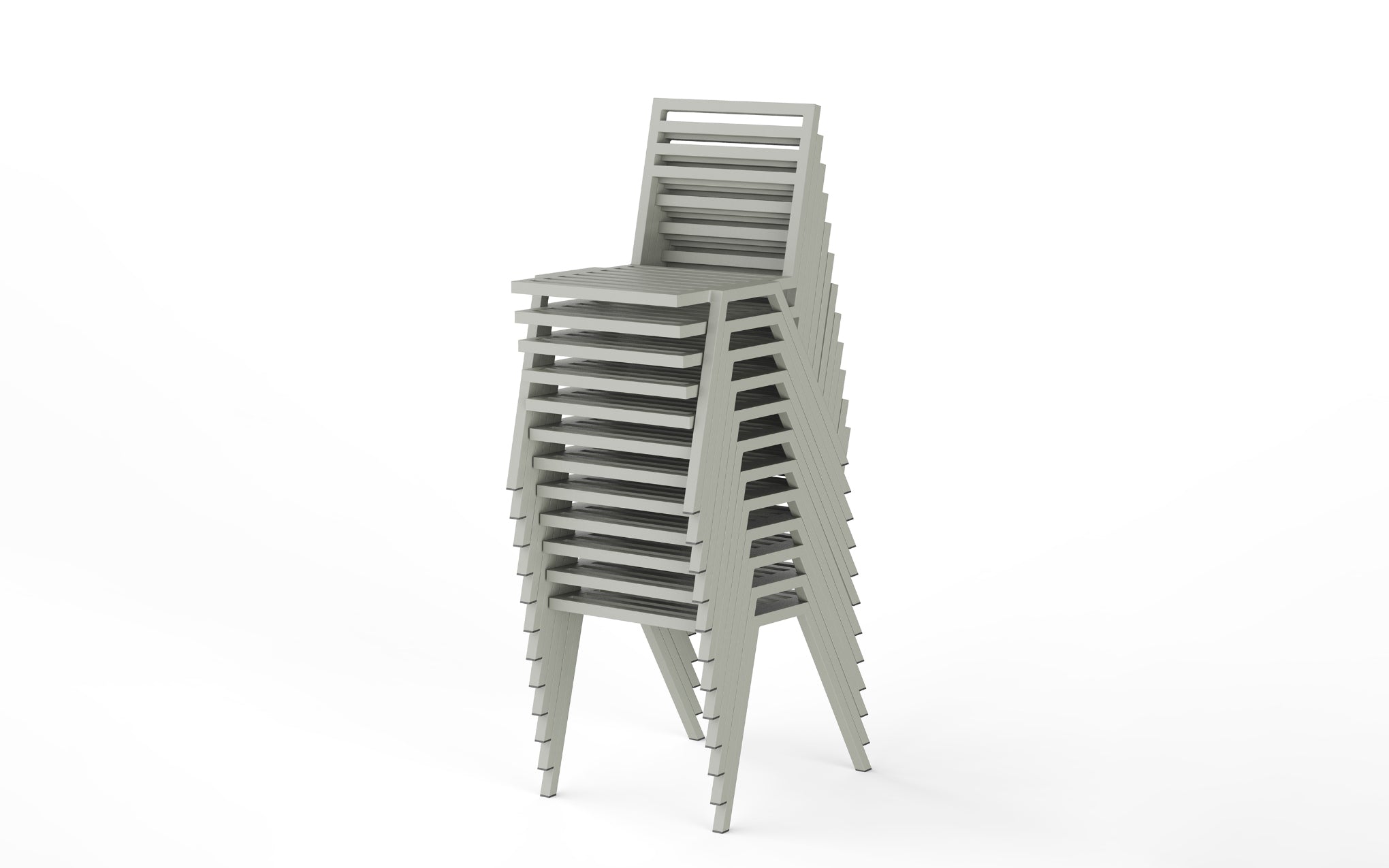 19 Outdoors stacking chair [Set of 2]