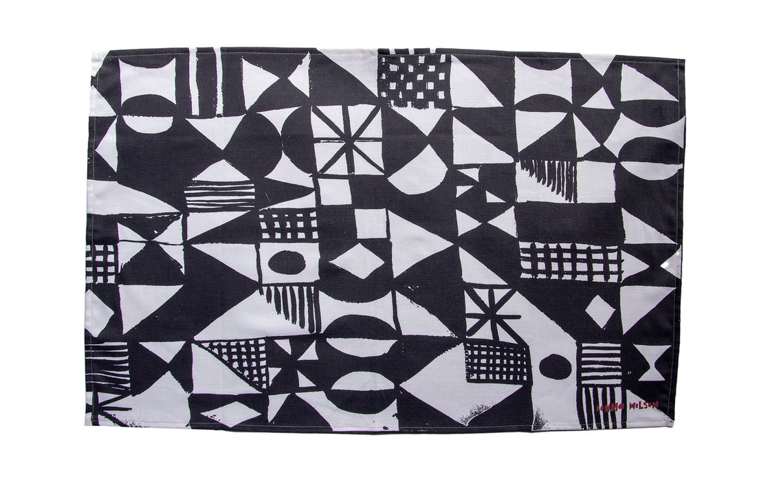 Brushstroke tea towel