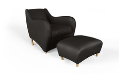 Balzac armchair & ottoman