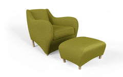 Balzac armchair & ottoman