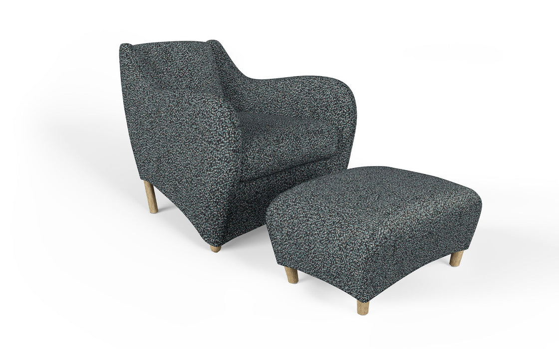 Balzac armchair & ottoman