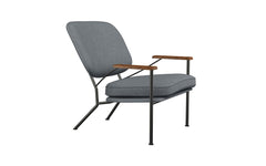 Orlando armchair with walnut arms