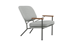 Orlando armchair with walnut arms