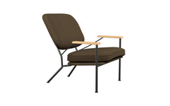 Orlando armchair with oak arms