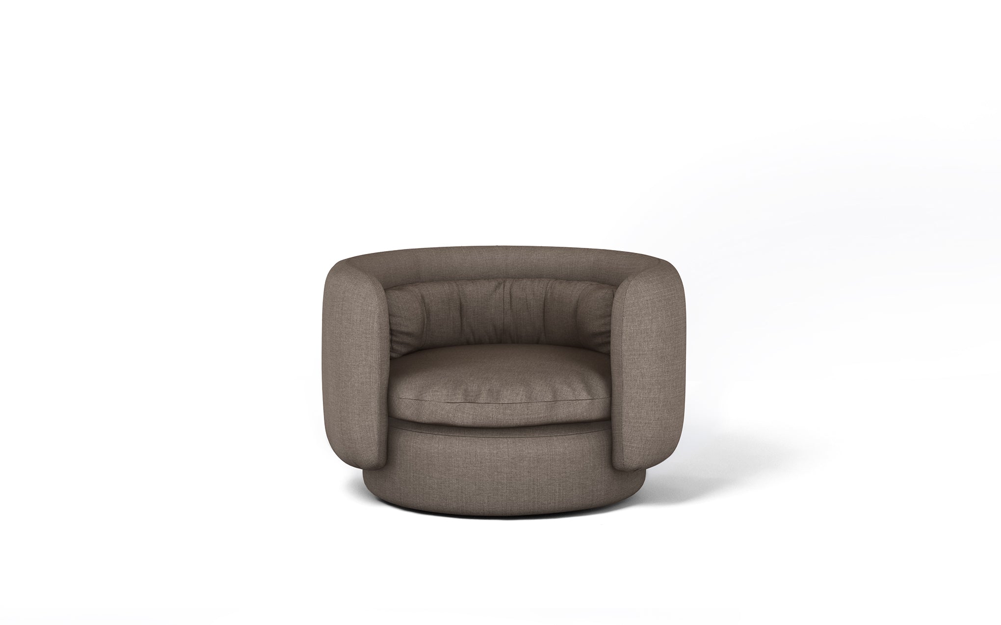 Group armchair with swivel base - informal