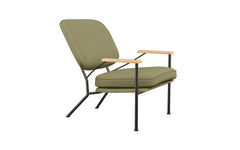 Orlando armchair with oak arms