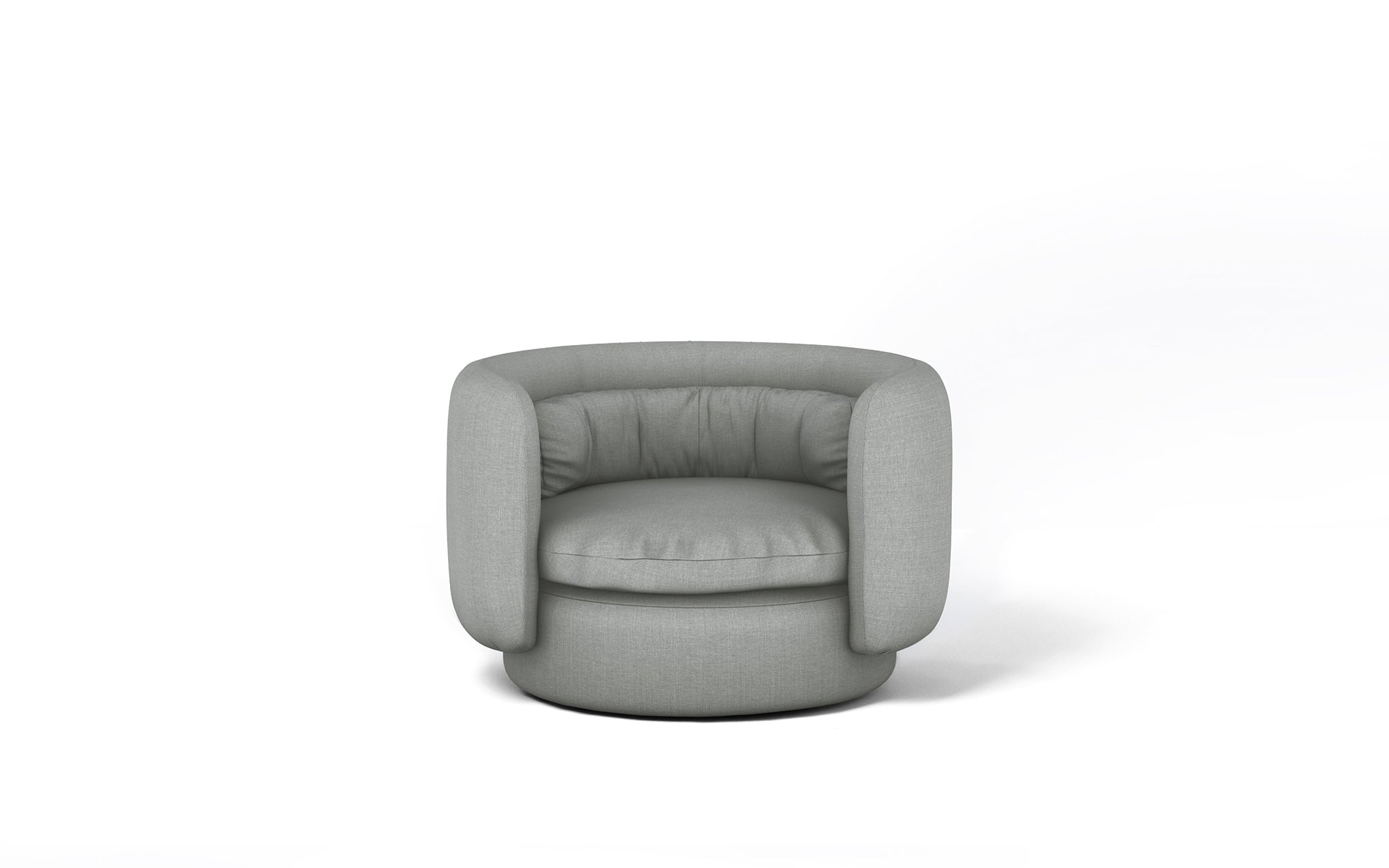 Group armchair with swivel base - informal