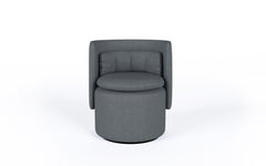 Group cocktail chair with fixed base