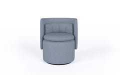 Group cocktail chair with fixed base