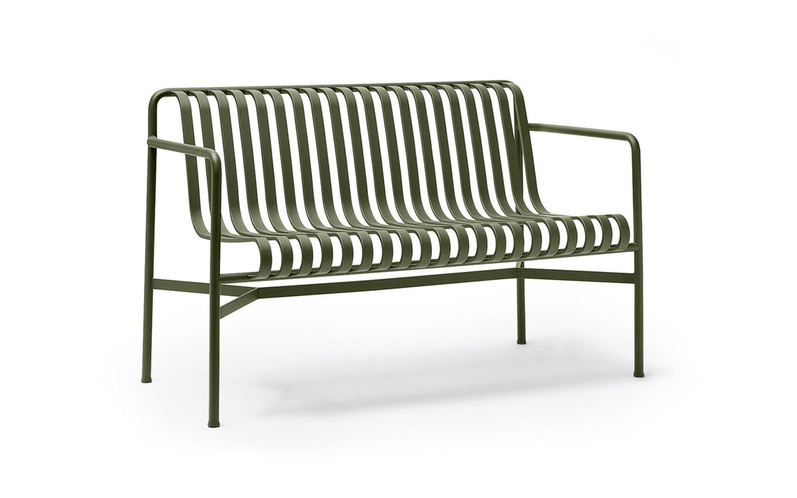 Palissade dining bench - with armrests