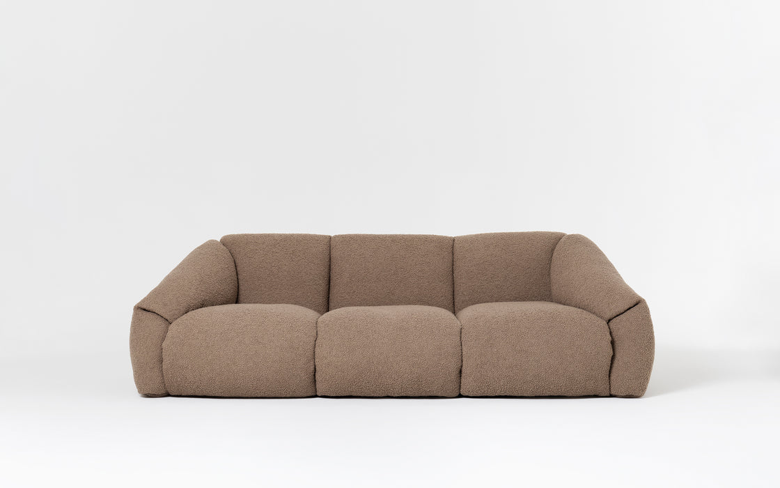 Puffer three seat sofa