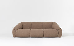 Puffer three seat sofa