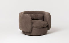 Group armchair with swivel base - informal