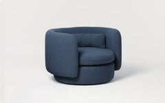 Group armchair with swivel base - informal