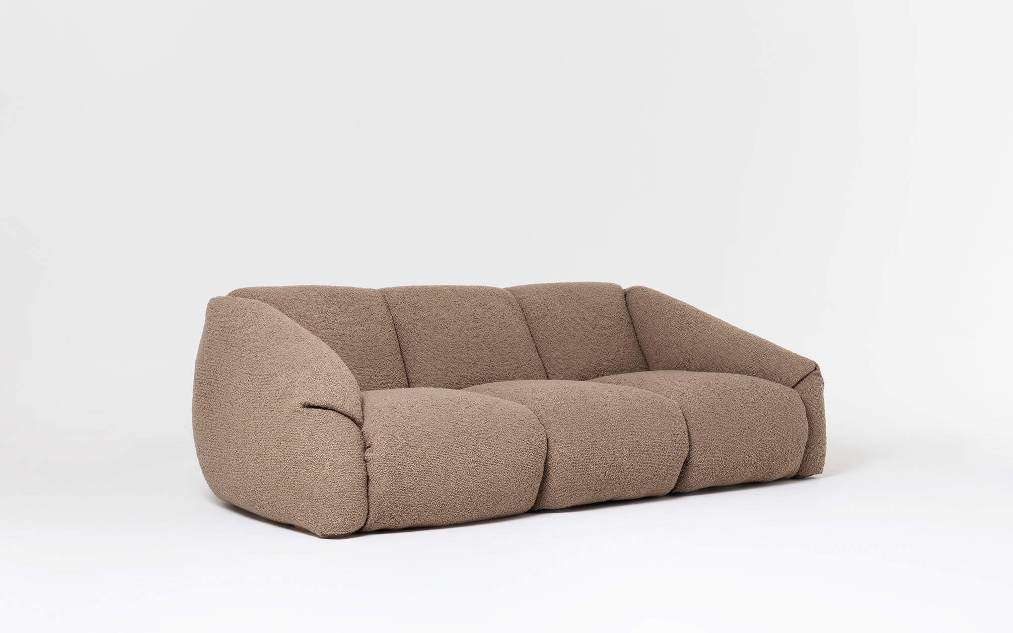 Puffer three seat sofa