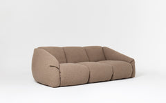Puffer three seat sofa