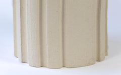 Pressed Stool No.8 - dipped green glaze