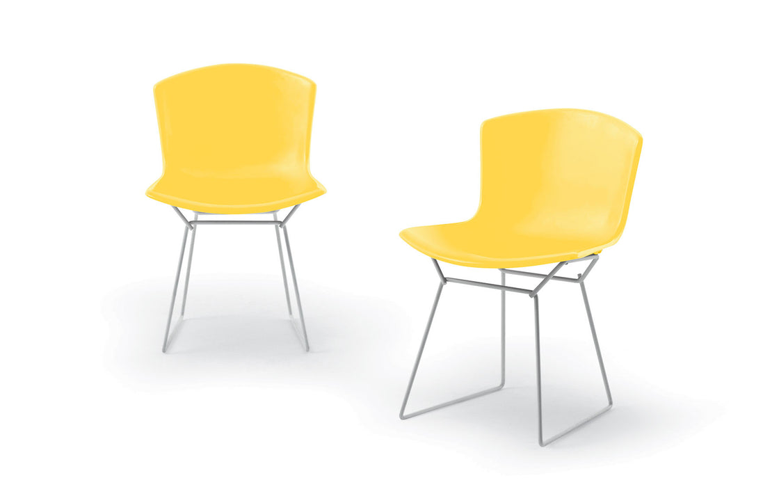 Plastic Bertoia side chair - set of 2