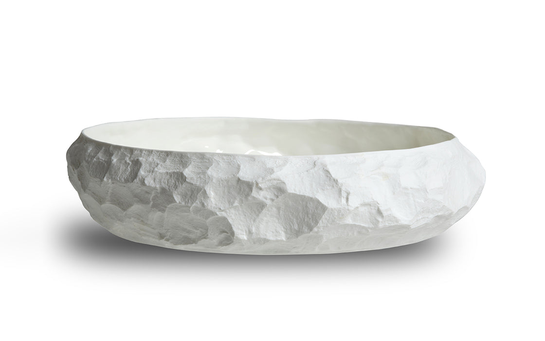 Crockery large oblong bowl