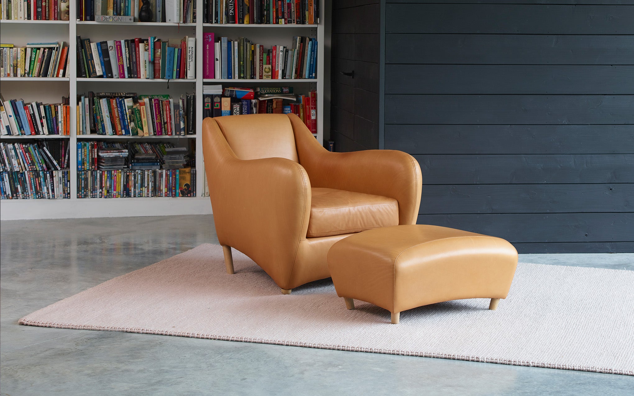 Balzac armchair & ottoman