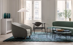 Masculo lounge chair - wood base