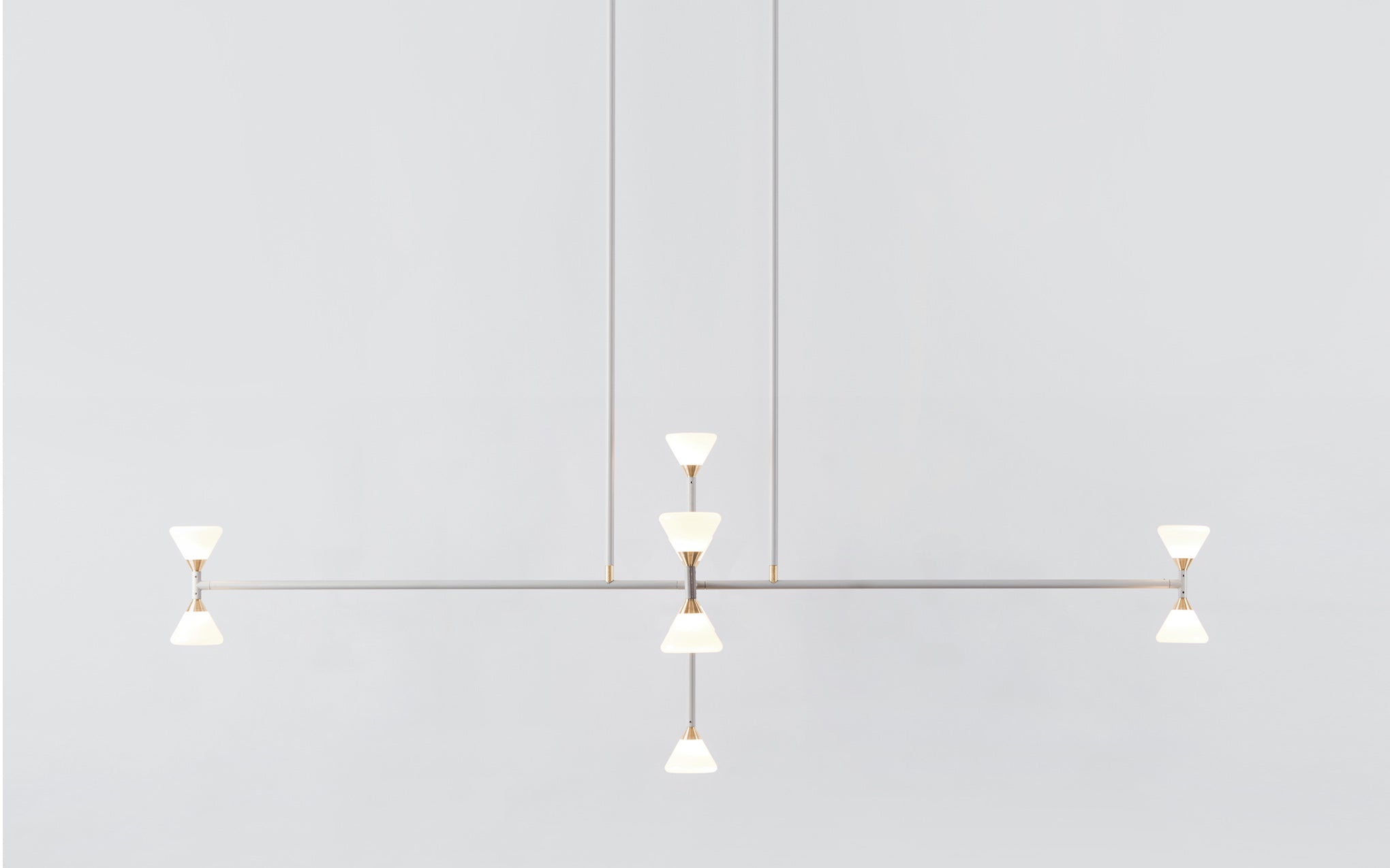 Apollo chandelier - 10 lights vertical