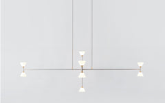Apollo chandelier - 10 lights vertical