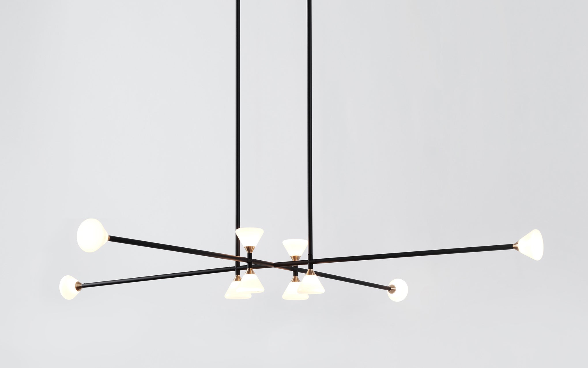Apollo chandelier - 10 lights horizontal